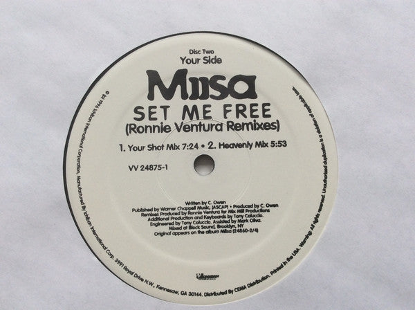 Miisa : Set Me Free (2x12", Gat)