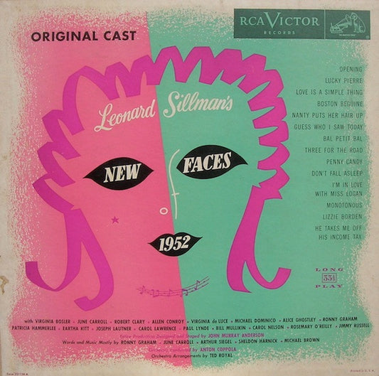 "New Faces Of 1952" Cast : Leonard Sillman's New Faces Of 1952 (LP)