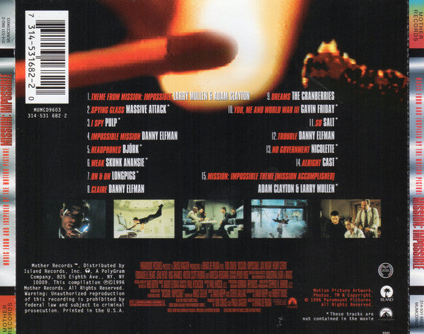 Various : Mission: Impossible (Music From And Inspired By The Motion Picture) (CD, Comp)