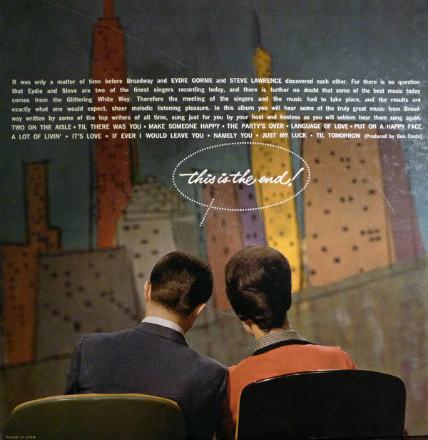 Steve & Eydie : Two On The Aisle (LP, Album)