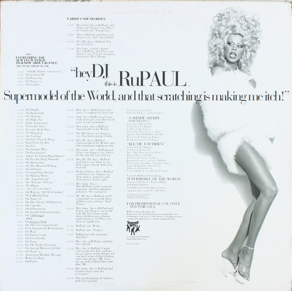RuPaul : Everything You Always Wanted To Know About RuPaul *, * (But Were Afraid To Ask) (12", Promo)