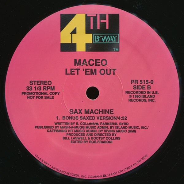Maceo Parker : Let 'Em Out (12", Promo)