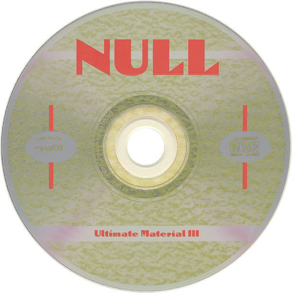 K.K. Null : Ultimate Material III (CD)