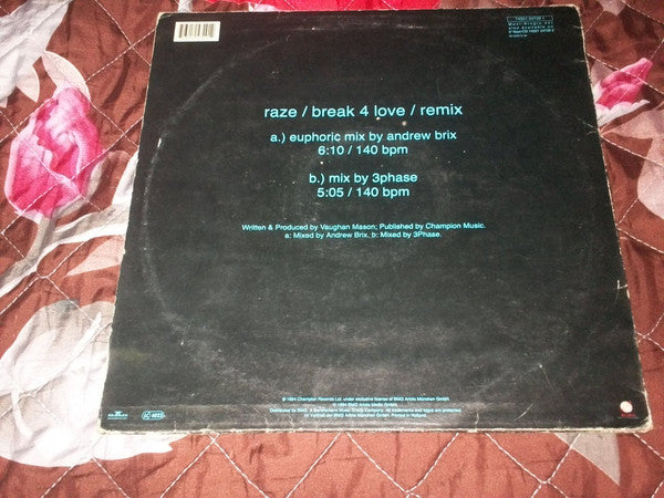 Raze : Break 4 Love Remixes (12")
