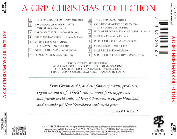 Various : A GRP Christmas Collection (CD, Comp, Dig)
