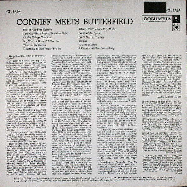 Ray Conniff And Billy Butterfield : Conniff Meets Butterfield (LP, Album, Mono)
