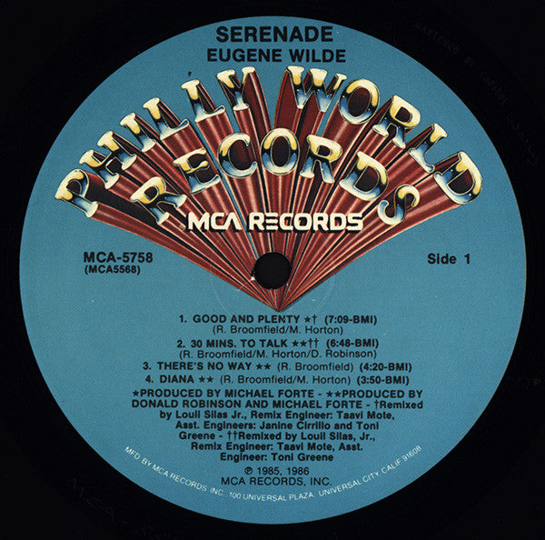 Eugene Wilde : Serenade (LP, Album, RE)