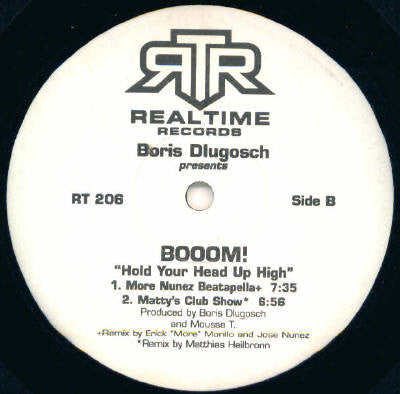 Boris Dlugosch Presents Booom! : Hold Your Head Up High (2x12")