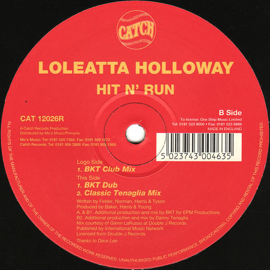 Loleatta Holloway : Hit N' Run (12")