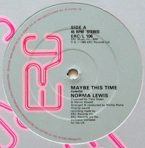 Norma Lewis : Maybe This Time (12")