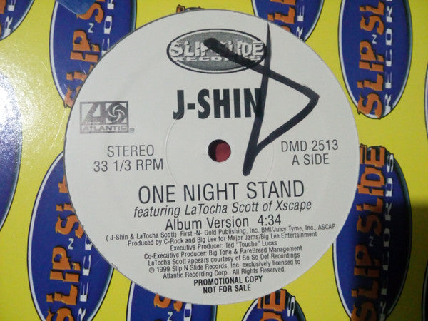 J-Shin Featuring LaTocha Scott : One Night Stand (12", Promo)