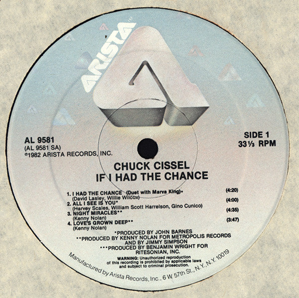 Chuck Cissel : If I Had The Chance (LP, Album)