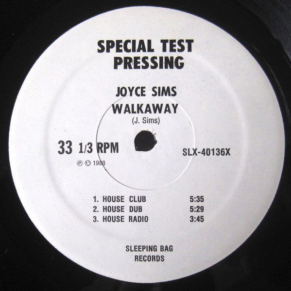 Joyce Sims : Walkaway (12", TP)