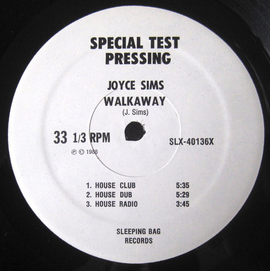 Joyce Sims : Walkaway (12", TP)