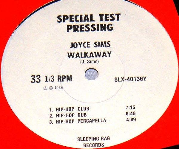 Joyce Sims : Walkaway (12", TP)