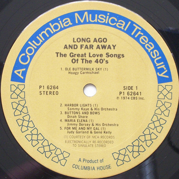 Various : Long Ago And Far Away (The Great Love Songs Of The 40's) (2xLP, Comp)