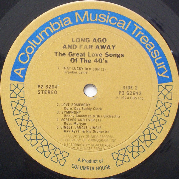 Various : Long Ago And Far Away (The Great Love Songs Of The 40's) (2xLP, Comp)