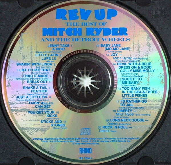 Mitch Ryder & The Detroit Wheels : Rev Up: The Best Of Mitch Ryder And The Detroit Wheels (CD, Comp, RM)