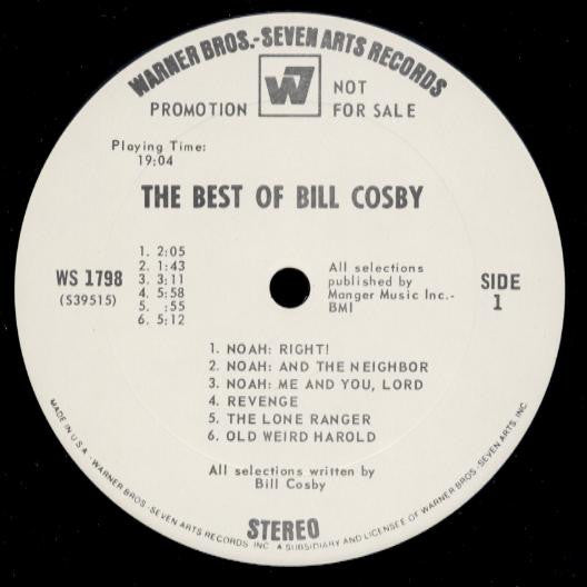 Bill Cosby : The Best Of Bill Cosby (LP, Album, Comp, Promo)
