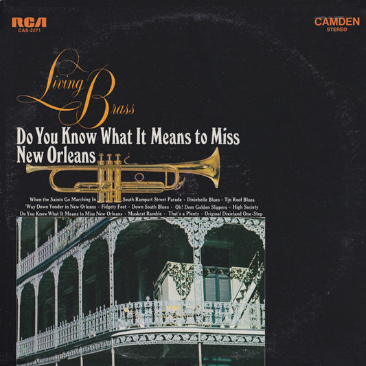 Living Brass : Do You Know What It Means To Miss New Orleans (LP)