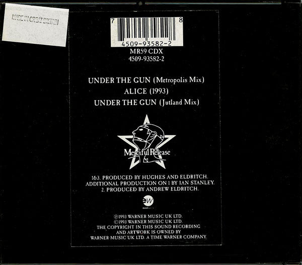 The Sisters Of Mercy : Under The Gun (CD, Single, Ltd)