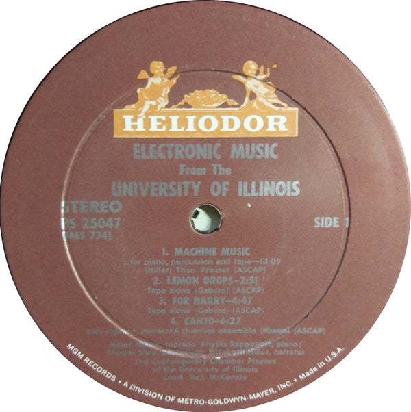 Herbert Brün / Kenneth Gaburo / Charles Hamm / Lejaren Hiller / Salvatore Martirano : Electronic Music From The University Of Illinois (LP, Album)