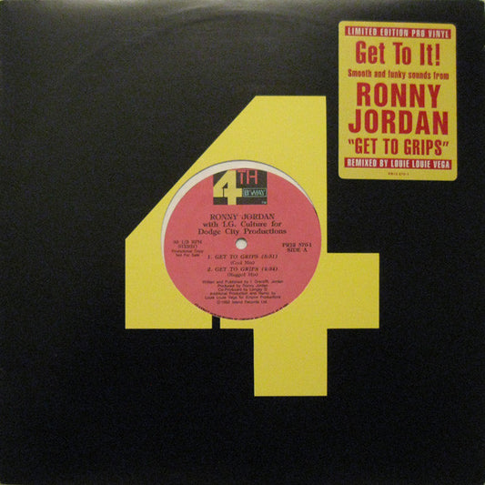 Ronny Jordan : Get To Grips (12", Promo)