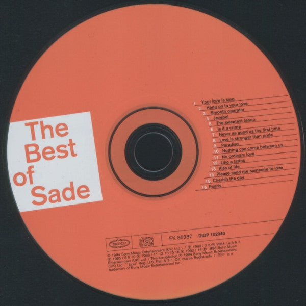 Sade : The Best Of Sade (CD, Comp, RE, RM)