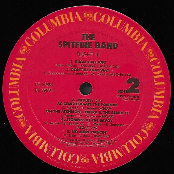The Spitfire Band : Flight III (LP, Album)
