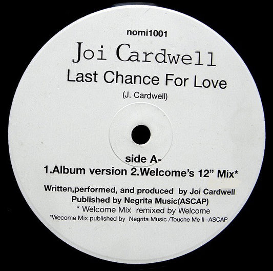 Joi Cardwell : Last Chance For Love (12")
