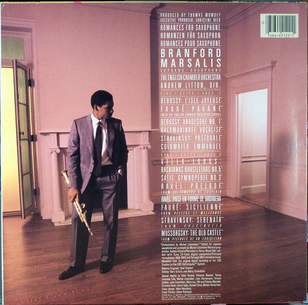 Branford Marsalis : Romances For Saxophone (LP, Album)
