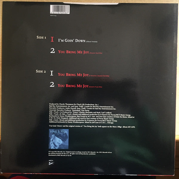 Mary J. Blige : I'm Goin' Down (12")