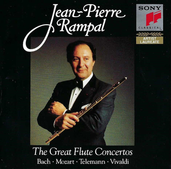 Jean-Pierre Rampal – Johann Sebastian Bach • Wolfgang Amadeus Mozart • Georg Philipp Telemann • Antonio Vivaldi : The Great Flute Concertos (2xCD, Comp)