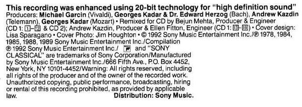 Jean-Pierre Rampal – Johann Sebastian Bach • Wolfgang Amadeus Mozart • Georg Philipp Telemann • Antonio Vivaldi : The Great Flute Concertos (2xCD, Comp)