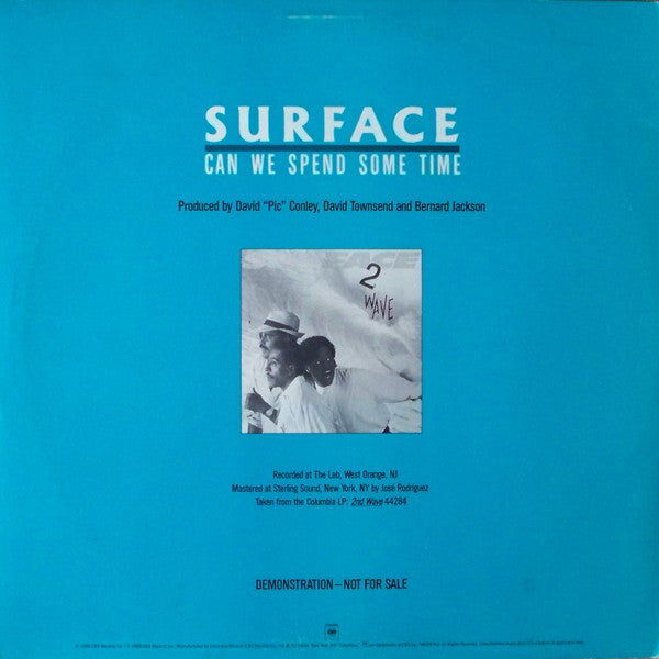 Surface : Can We Spend Some Time (12", Promo)