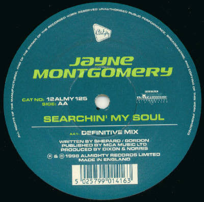 Jayne Montgomery : Searchin' My Soul (12")