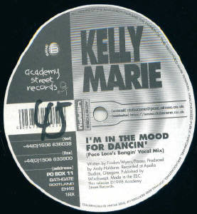 Kelly Marie : I'm In The Mood For Dancin' (12")