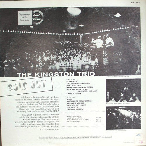 Kingston Trio : Sold Out (LP, Album)