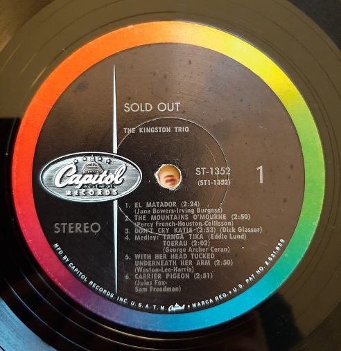 Kingston Trio : Sold Out (LP, Album)