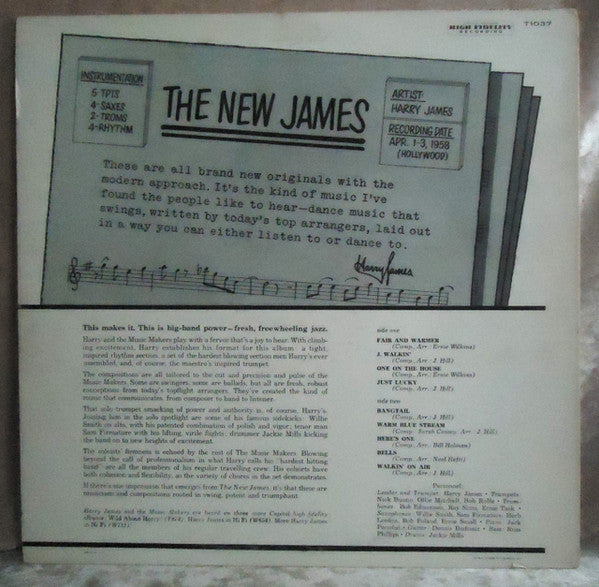 Harry James And His Orchestra : The New James (LP, Album)