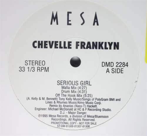 Chevelle Franklyn : Serious Girl (12", Promo)