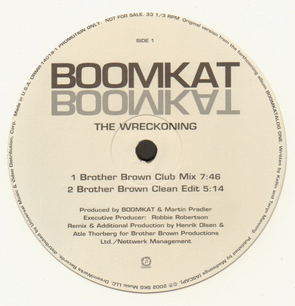 Boomkat : The Wreckoning (12", Promo)
