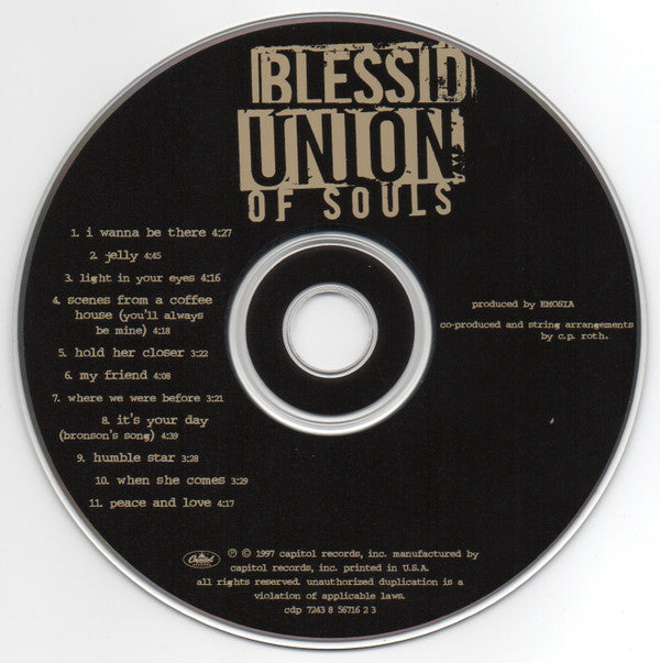 Blessid Union Of Souls : Blessid Union Of Souls (CD, Album)