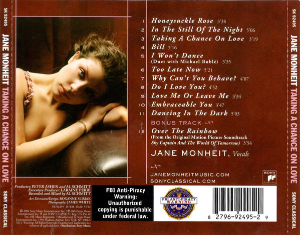 Jane Monheit : Taking A Chance On Love (CD, Album, Pit)