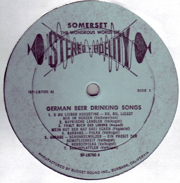 The Zillertal Band : For Singing And Dancing, Beer Drinking, Songs By The Zillertal Band (LP)