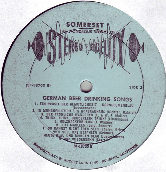 The Zillertal Band : For Singing And Dancing, Beer Drinking, Songs By The Zillertal Band (LP)