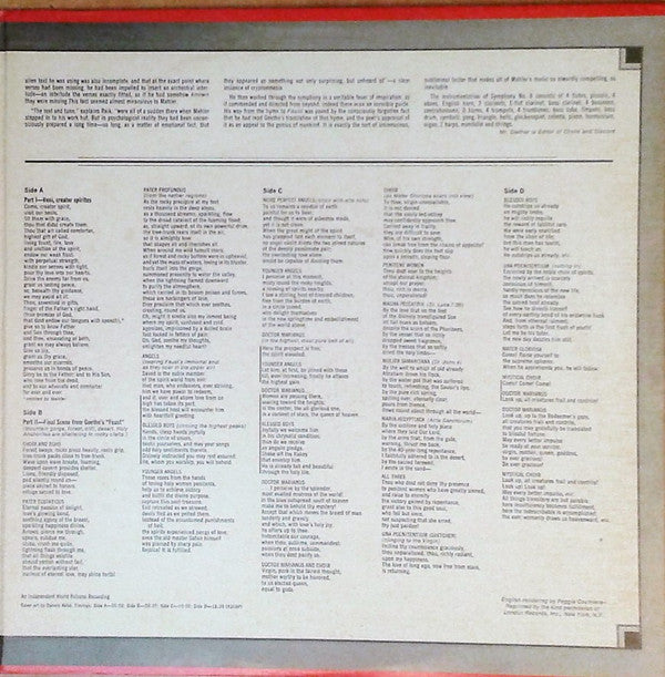 Gustav Mahler - Symphonica Of London, Wyn Morris : Symphony Of A Thousand (2xLP, Gat)