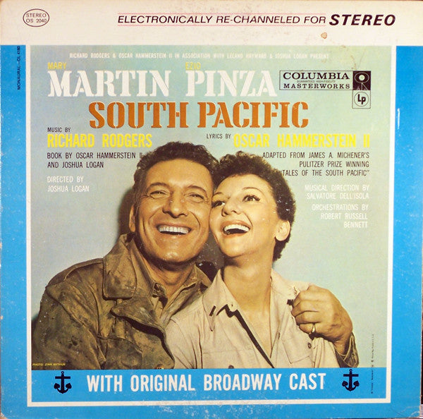 Mary Martin, Ezio Pinza, Rodgers & Hammerstein With "South Pacific" Original Broadway Cast : South Pacific (LP, Album, RE, Gat)