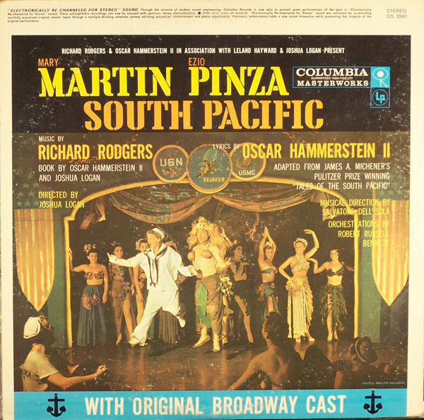 Mary Martin, Ezio Pinza, Rodgers & Hammerstein With "South Pacific" Original Broadway Cast : South Pacific (LP, Album, RE, Gat)