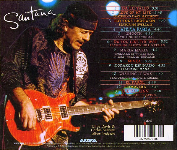 Santana : Supernatural (CD, Album, Club)